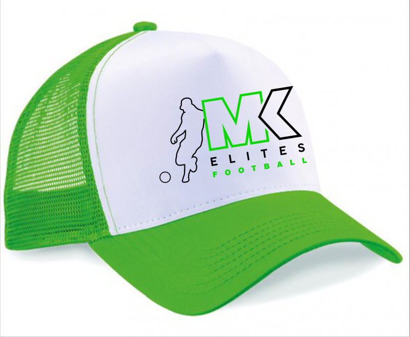 MK Elite Trucker Style Cap In Green/White