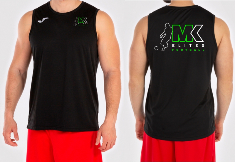 SLEEVELESS SHIRT COMBI BASKET BLACK