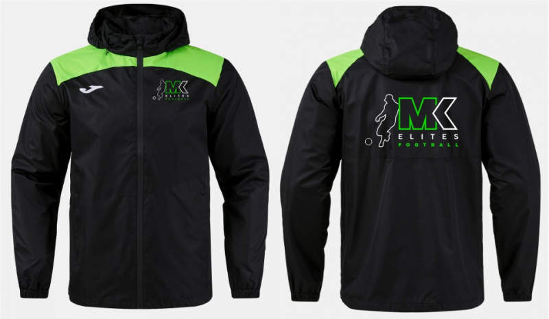 TRIVOR II RAIN JACKET BLACK FLUORESCENT GREEN