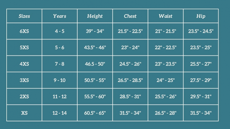Joma Size Guide Kids